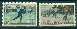 СССР, 1952,  № 1671-1672, Спорт, 2 марки..